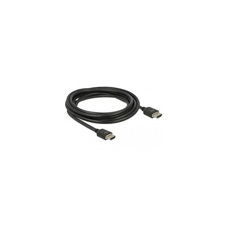 Delock HDMI-kabel med Ethernet 3m Sort